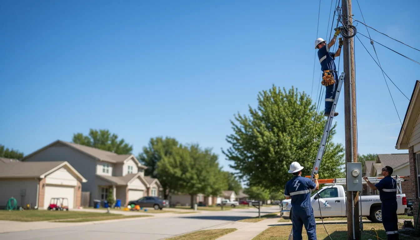 Residential electrician providing installation services in Conklin, NY